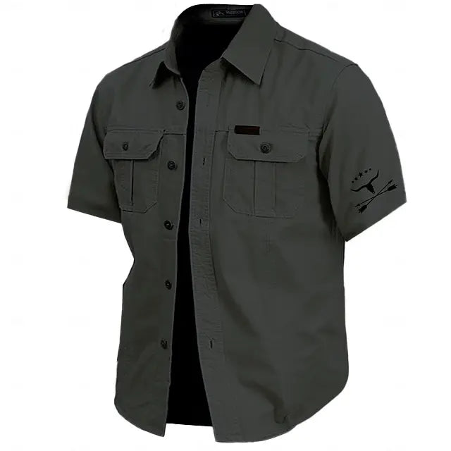 🔥 BEST SELLER | 9-Pack $25.99 | Men's work shirt short sleeve