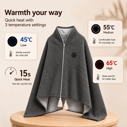 🔥Xmas Mega Sale - Portable Heated Blanket Shawl
