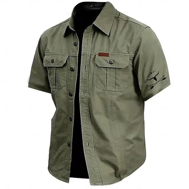 🔥 BEST SELLER | 9-Pack $25.99 | Men's work shirt short sleeve