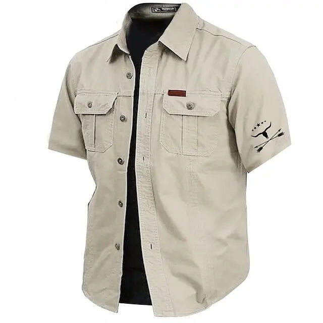 🔥 BEST SELLER | 9-Pack $25.99 | Men's work shirt short sleeve