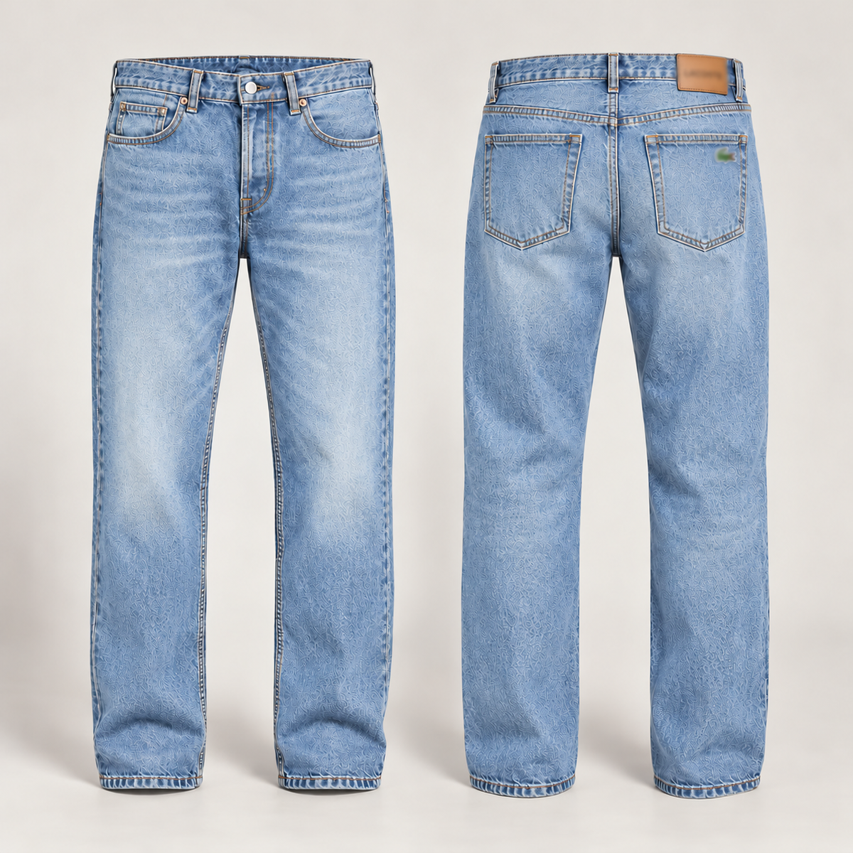 Men's Organic Cotton Slim-Fit Stretch Jeans – Classic 5-Pocket Jeans with Zip Fly & Belt Loops