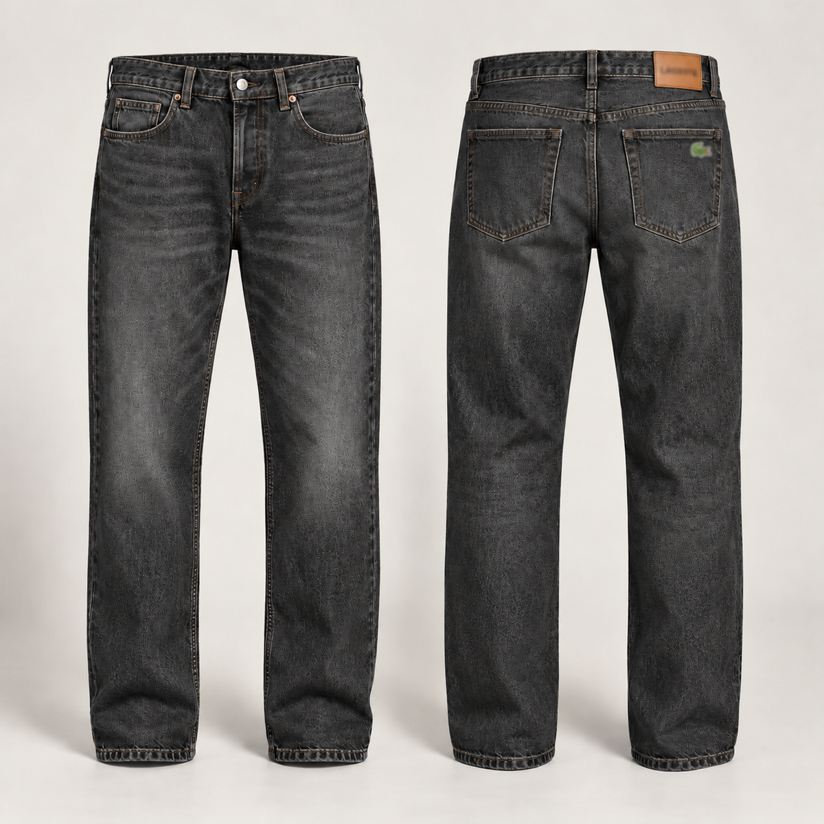 Men's Organic Cotton Slim-Fit Stretch Jeans – Classic 5-Pocket Jeans with Zip Fly & Belt Loops