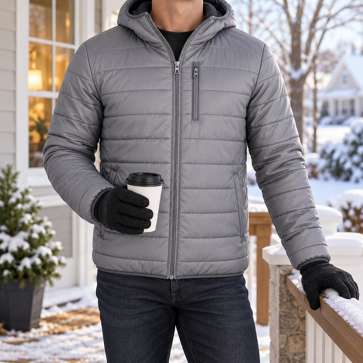 🔥 BESTSELLER | 6PCS $24.95 | Men's Hooded Puffer Jacket