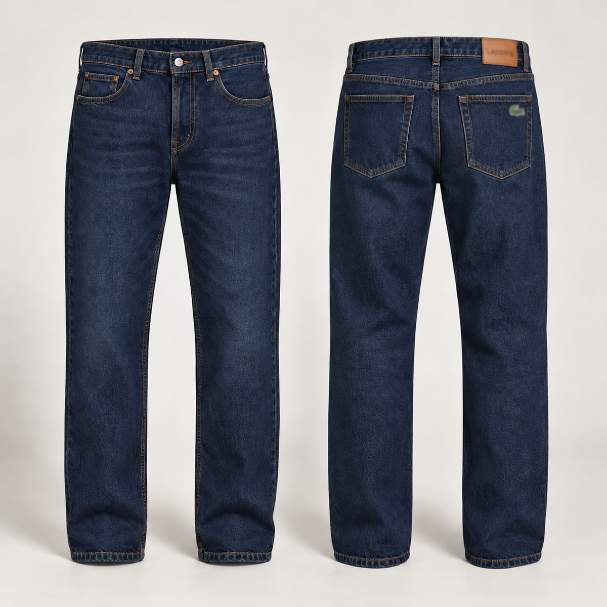 Men's Organic Cotton Slim-Fit Stretch Jeans – Classic 5-Pocket Jeans with Zip Fly & Belt Loops