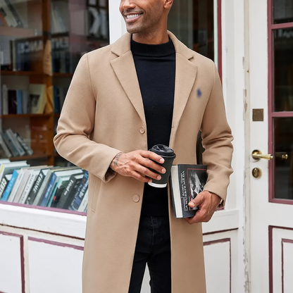 🔥 BESTSELLER | 3PCS $24.95 | Men's Classic Single-Breasted Overcoat