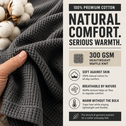 🔥 BESTSELLER | 10PCS $25.99 | Men’s Waffle-Knit Thermal Shirts