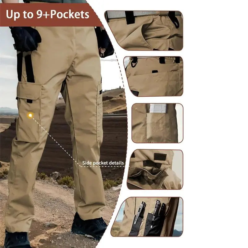 🔥 BEST SELLER | 8PCS $24.63 | Men’s Waterproof Multi-Pocket Tactical Cargo Pants