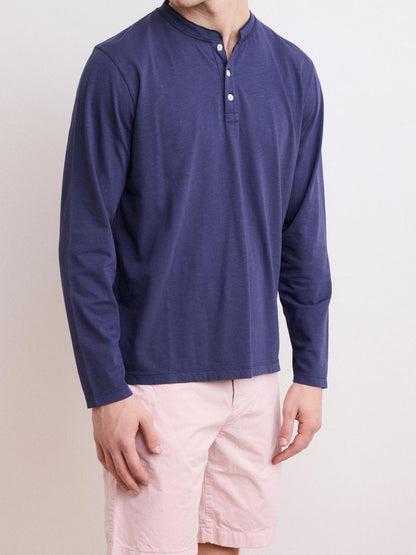 Comfortable Casual Breathable Soft Deep Blue T-Shirt
