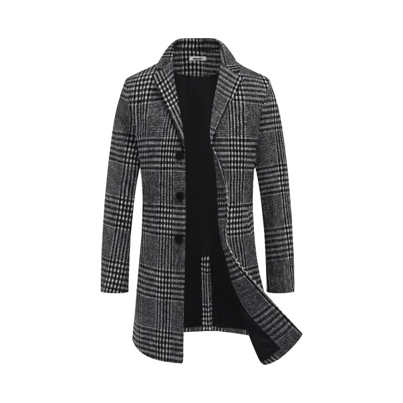 🔥 BESTSELLER | 3PCS $24.95 | Men's Classic Single-Breasted Overcoat-2