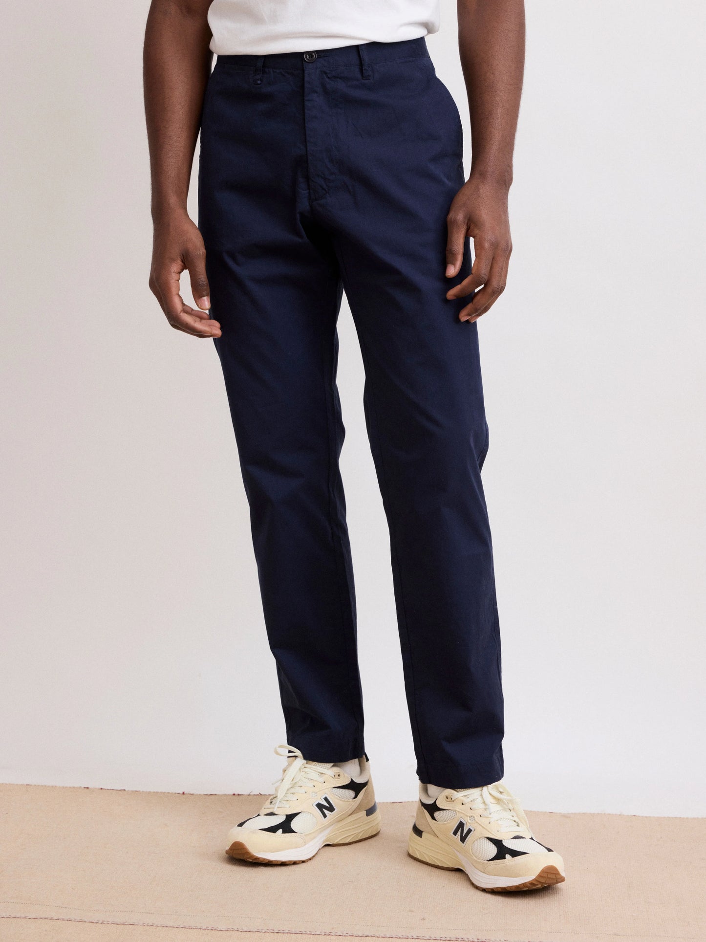 Casual Style Men's Navy Blue Light Chino Pants