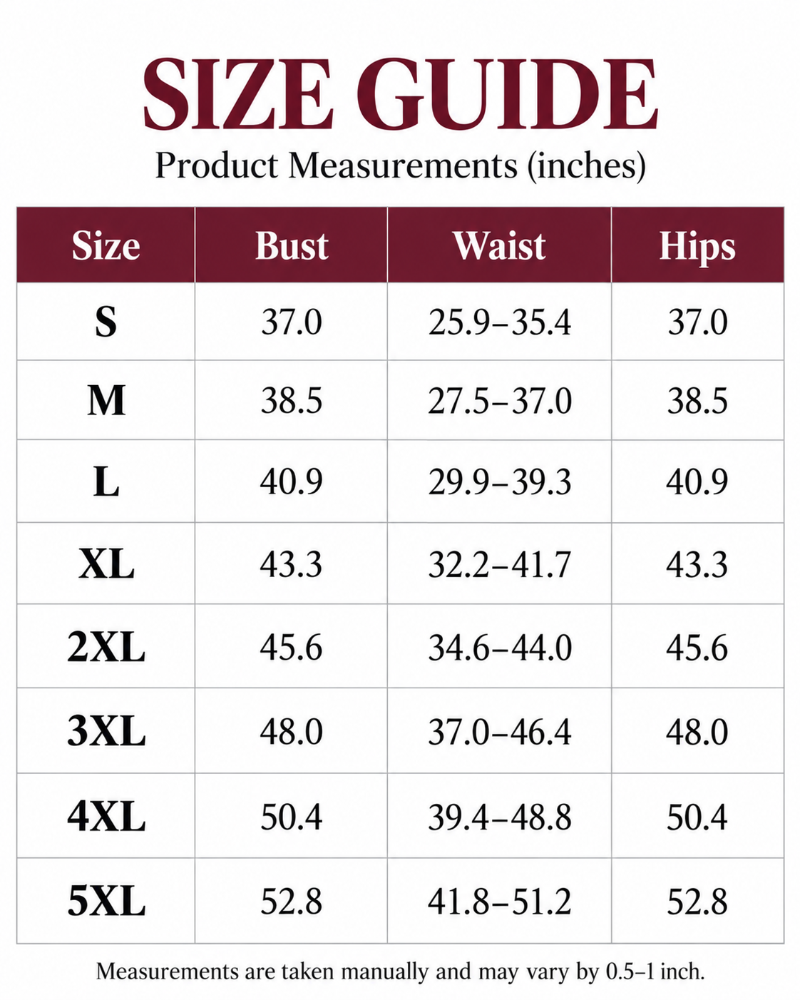 Women's blazer pant set size guide – shoulder sleeve top and pants length