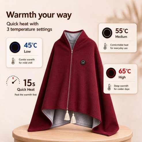 🔥Xmas Mega Sale - Portable Heated Blanket Shawl