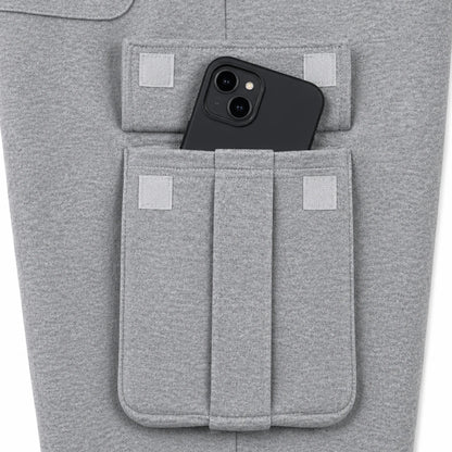 🔥 BESTSELLER | 6PCS $24.63 | Men's Open-Bottom Fleece Cargo Sweatpants