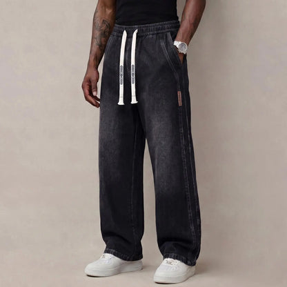 🔥 BEST SELLER | 6PCS $24.63 | Men’s Stretch Cotton Loose-Fit Drawstring Jeans