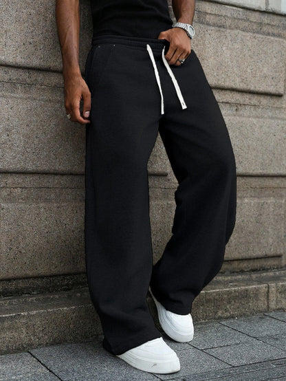 🔥 BEST SELLER | 6PCS $24.63 | Men’s Baggy Wide-Leg Drawstring Sweatpants