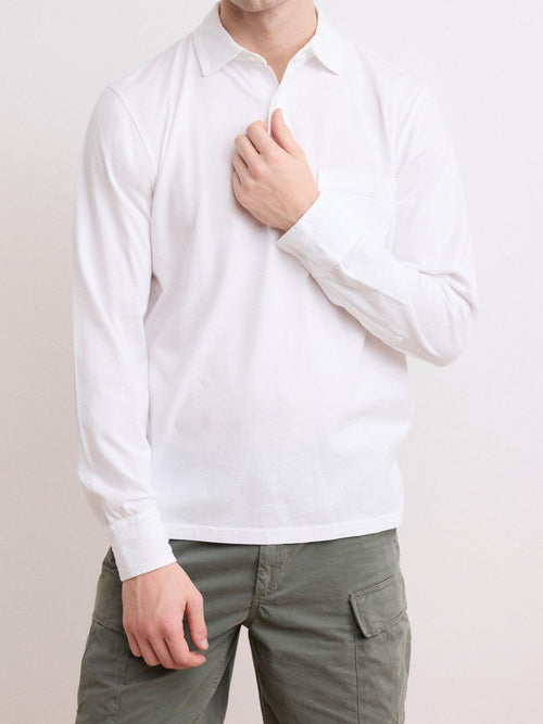 Comfortable Casual Breathable Daily Ivory Polo Shirt