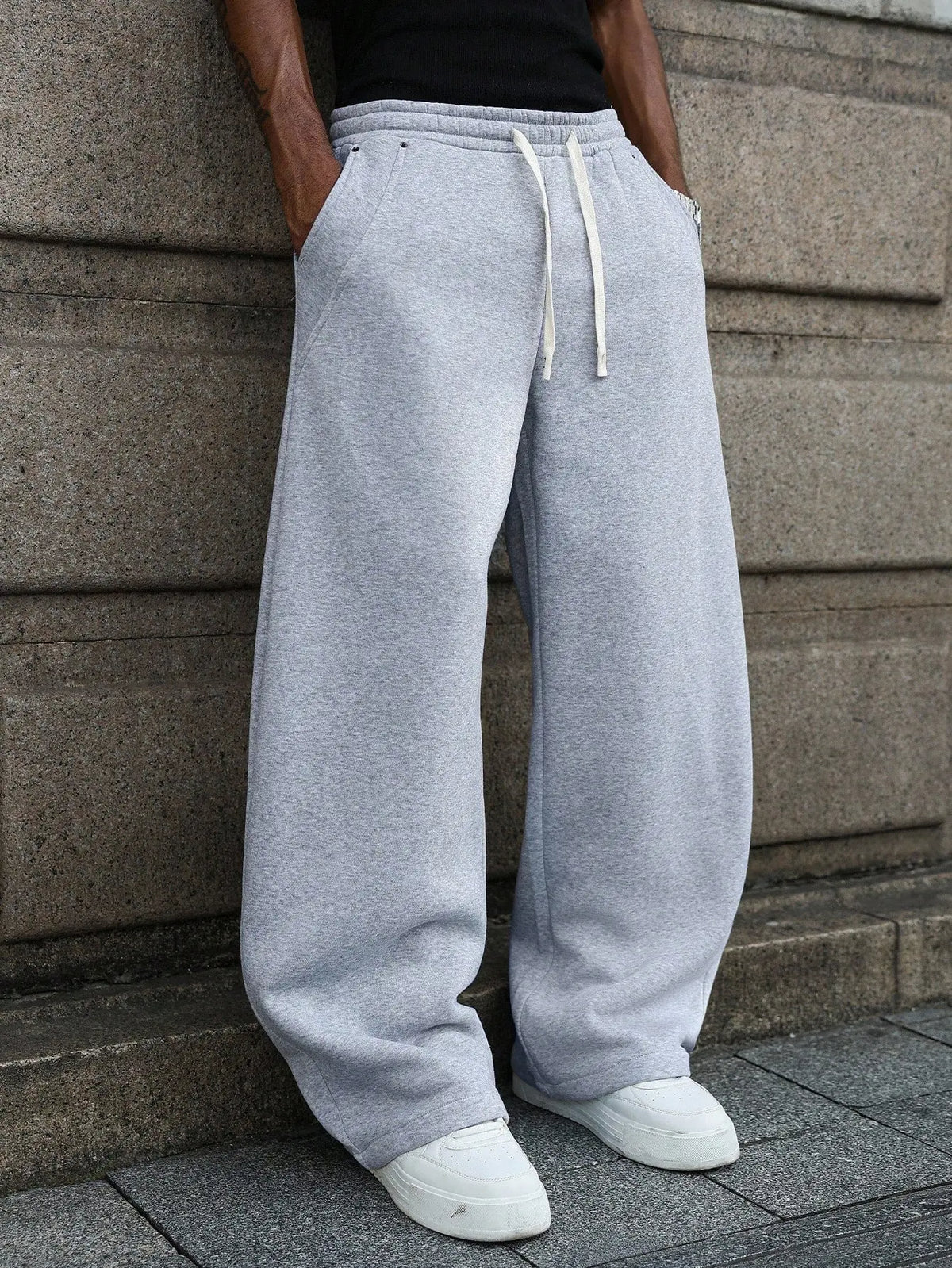 🔥 BEST SELLER | 6PCS $24.63 | Men’s Baggy Wide-Leg Drawstring Sweatpants