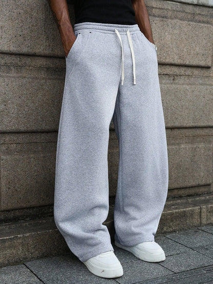 🔥 BEST SELLER | 6PCS $24.63 | Men’s Baggy Wide-Leg Drawstring Sweatpants