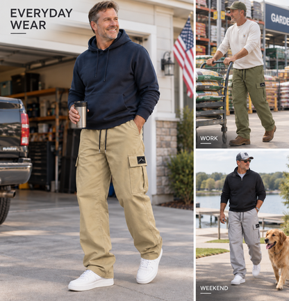 🔥 BESTSELLER | 3PCS $19.95 | Men's Loose-Fit Cargo Pants