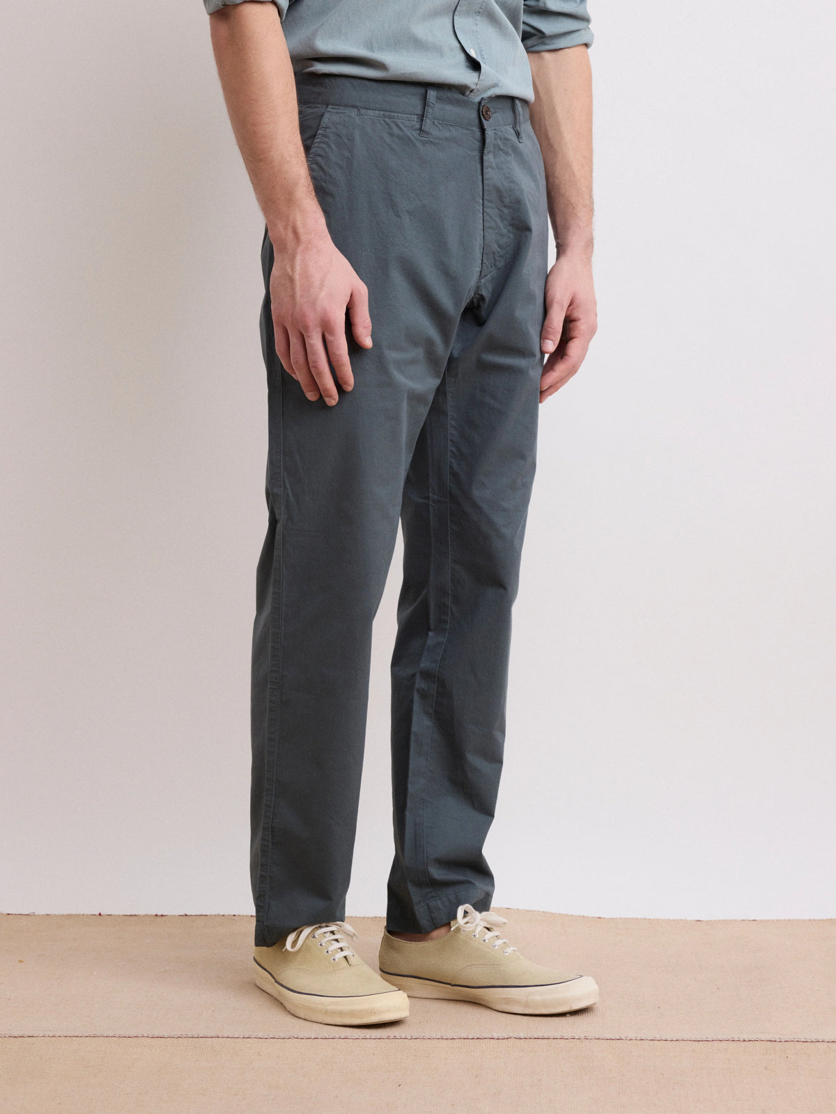Casual Style Men's Eucalyptus Green Light Chino Pants