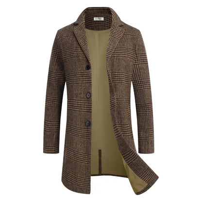 🔥 BESTSELLER | 3PCS $24.95 | Men's Classic Single-Breasted Overcoat-2