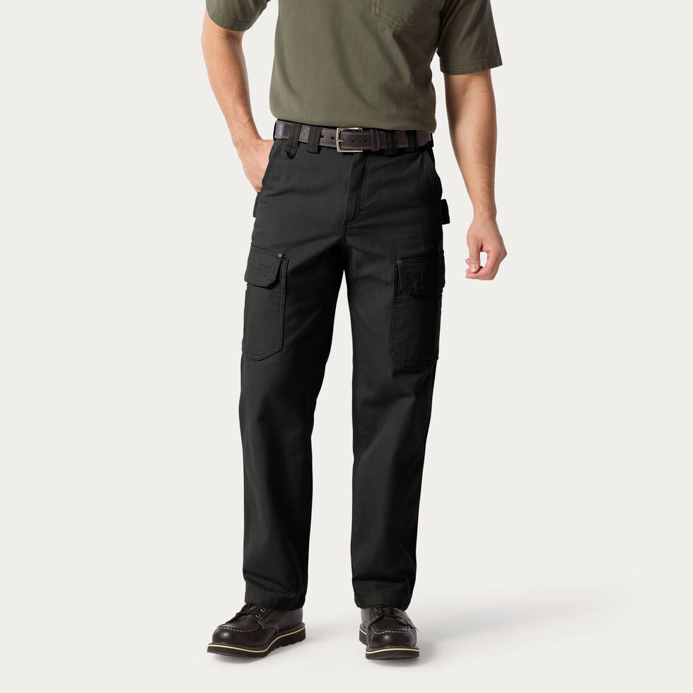 Heavy-duty cotton canvas cargo work pants construction