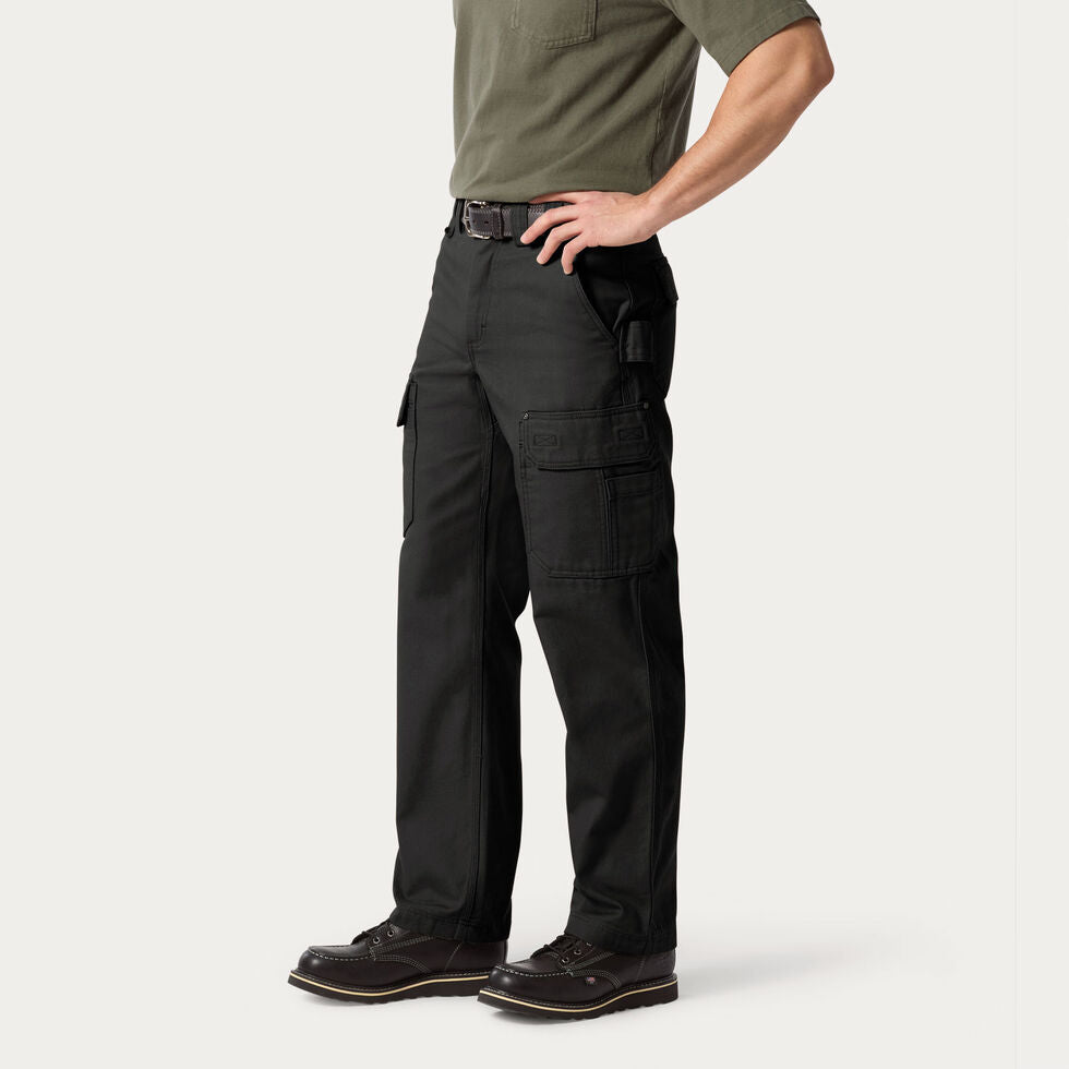 Men's cargo work pants rear utility details