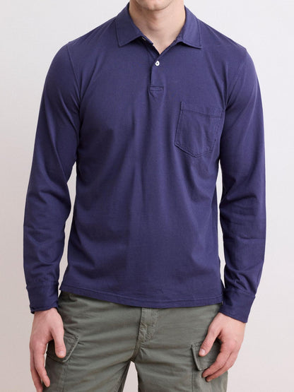 Comfortable Casual Breathable Soft Bule Polo Shirt