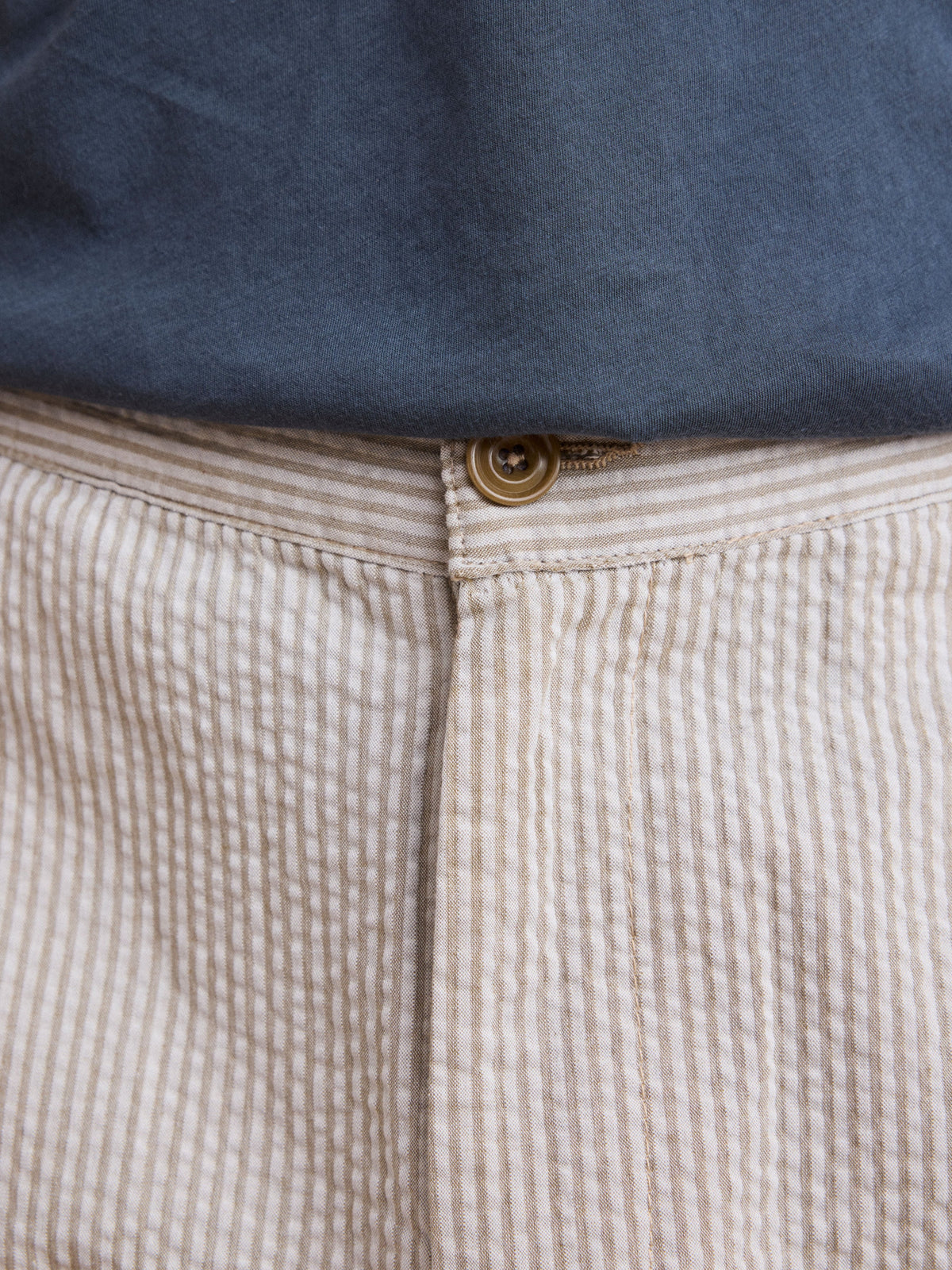 Men's Beige Straight Fit Pants