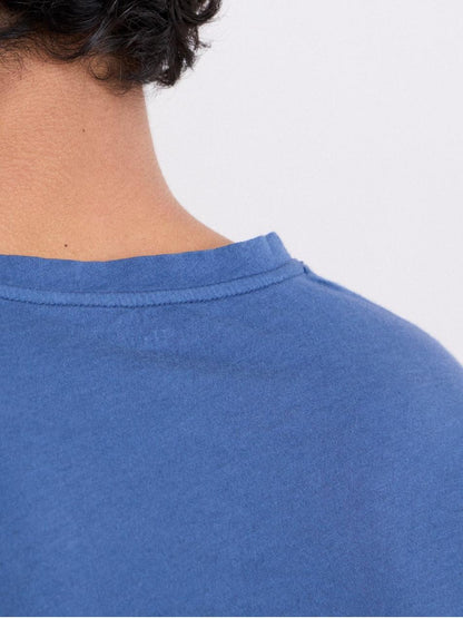 Comfortable Casual Breathable Soft Cobalt Blue T-Shirt