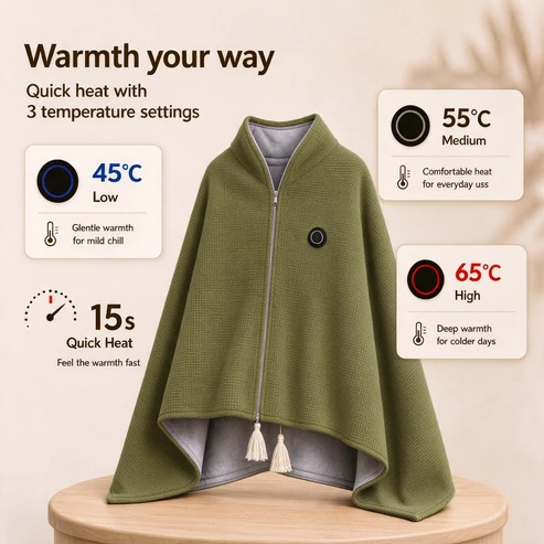 🔥Xmas Mega Sale - Portable Heated Blanket Shawl