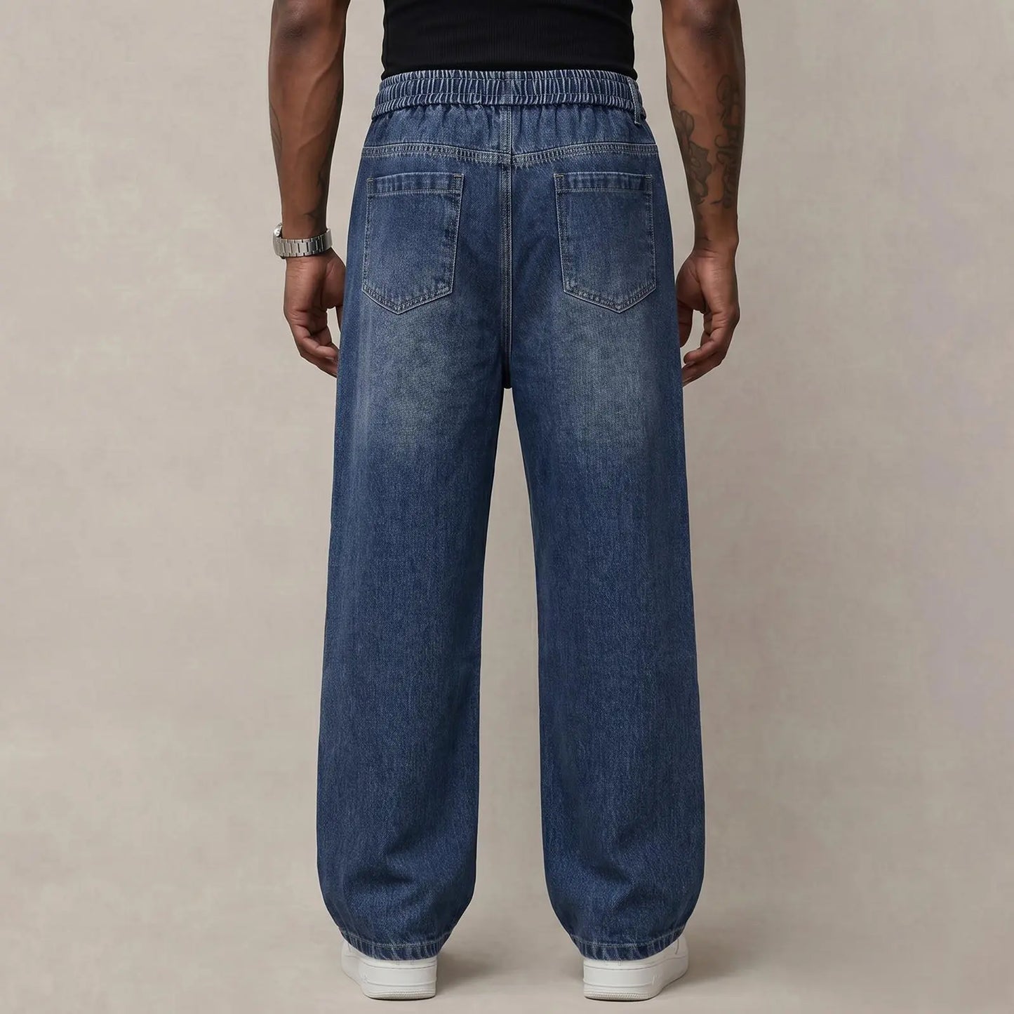 🔥 BEST SELLER | 6PCS $24.63 | Men’s Stretch Cotton Loose-Fit Drawstring Jeans