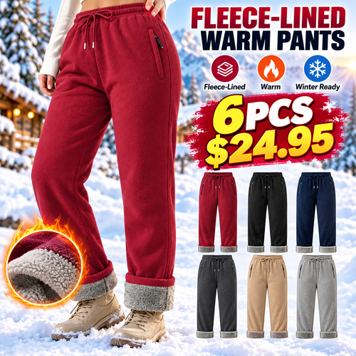 🔥 BESTSELLER | 6PCS $24.95 | Women's Fleece-Lined Warm Pants