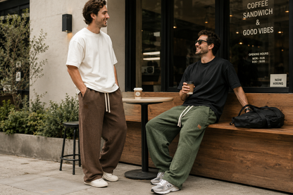 🔥 BESTSELLER | 6PCS $24.63 | Men’s Wide-Leg Drawstring Pants