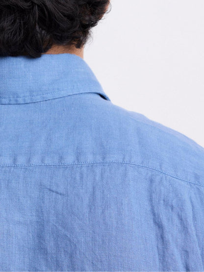 Casual Soft And Comfortable Denim Blue Shirt