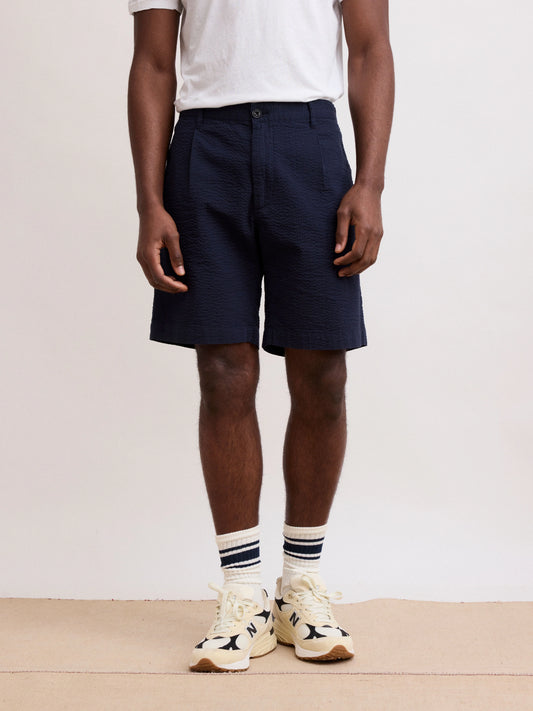 Casual Style Men's Deep Blue Shorts