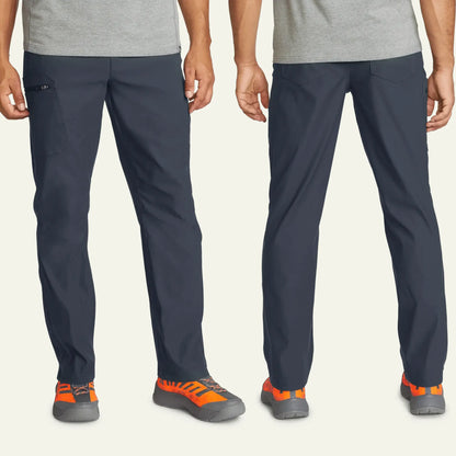 8-piece men's water-repellent stretch hiking pants bundle