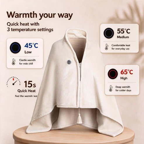 🔥Xmas Mega Sale - Portable Heated Blanket Shawl